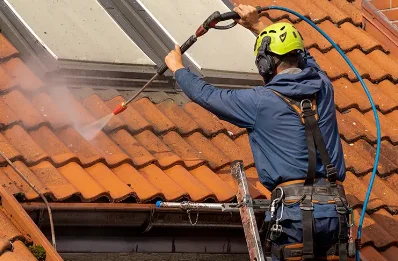 Démoussage et hydrofuge de toiture à Halsou